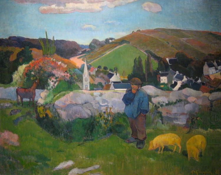 Paul Gauguin Swineherd china oil painting image